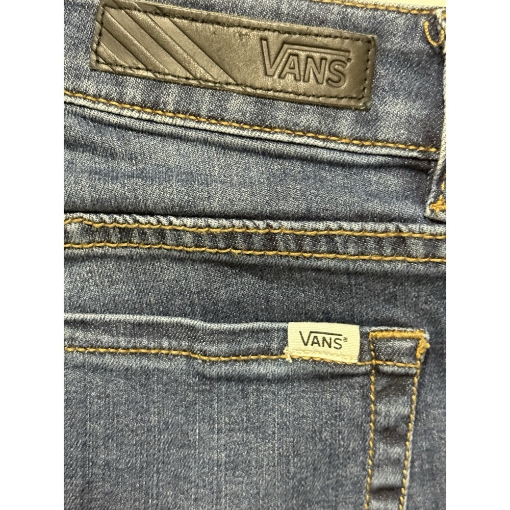 Vans Skinny Jeans Mens 30x30 Blue Distressed Stretch Denim - Picture 15 of 16